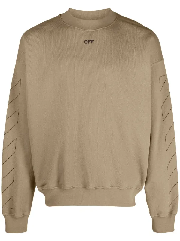 Off White Sweaters Beige