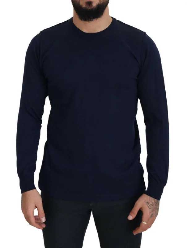 Paolo Pecora Milano  Cotton Crewneck Pullover Men's Sweater