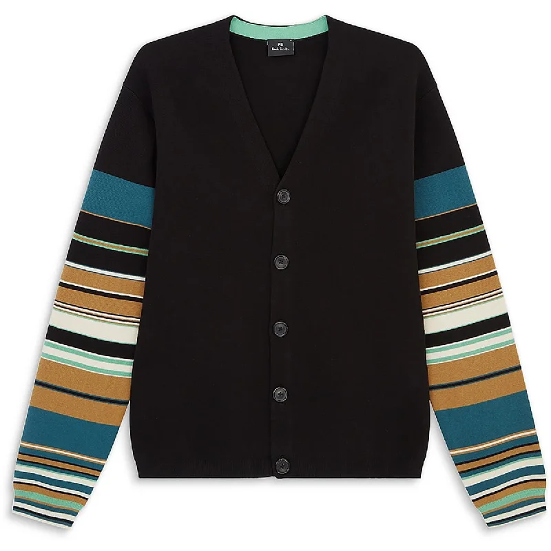 Paul Smith Mens V Neck Long Sleeve Cardigan Sweater