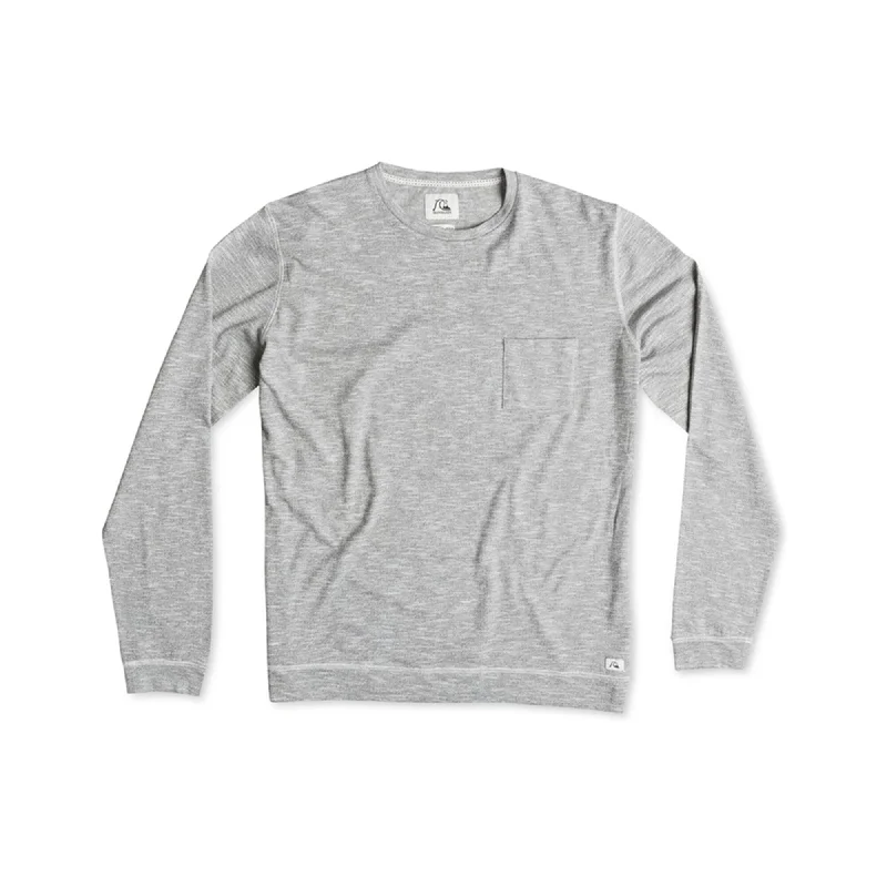 Quiksilver Mens Lindow Pullover Sweater, Grey, Small