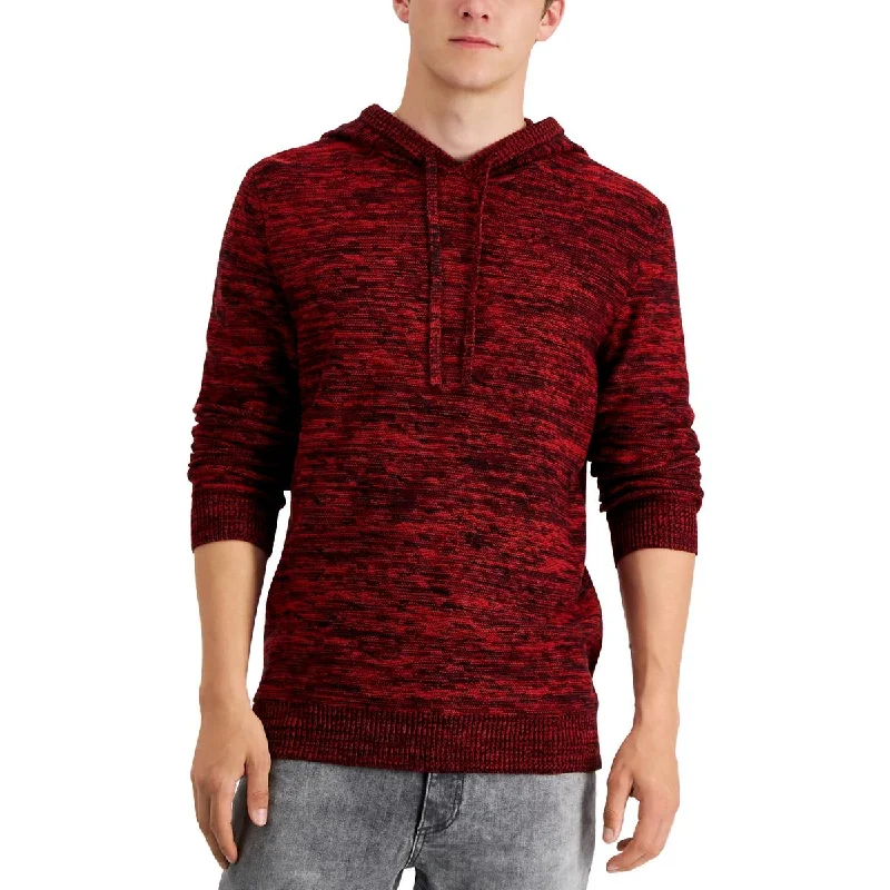 Sun + Stone Mens Knit Pullover Hooded Sweater