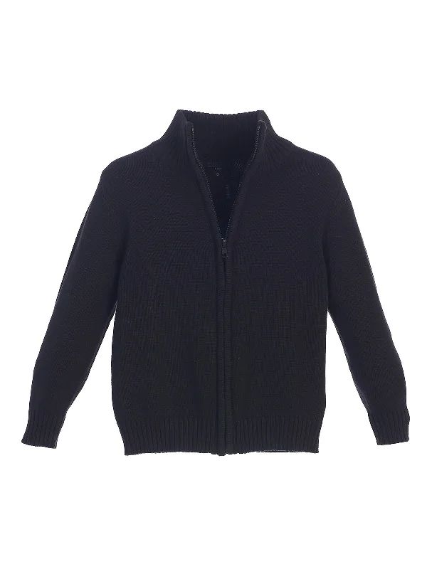 Boy's Full Zip Cardigan Sweater