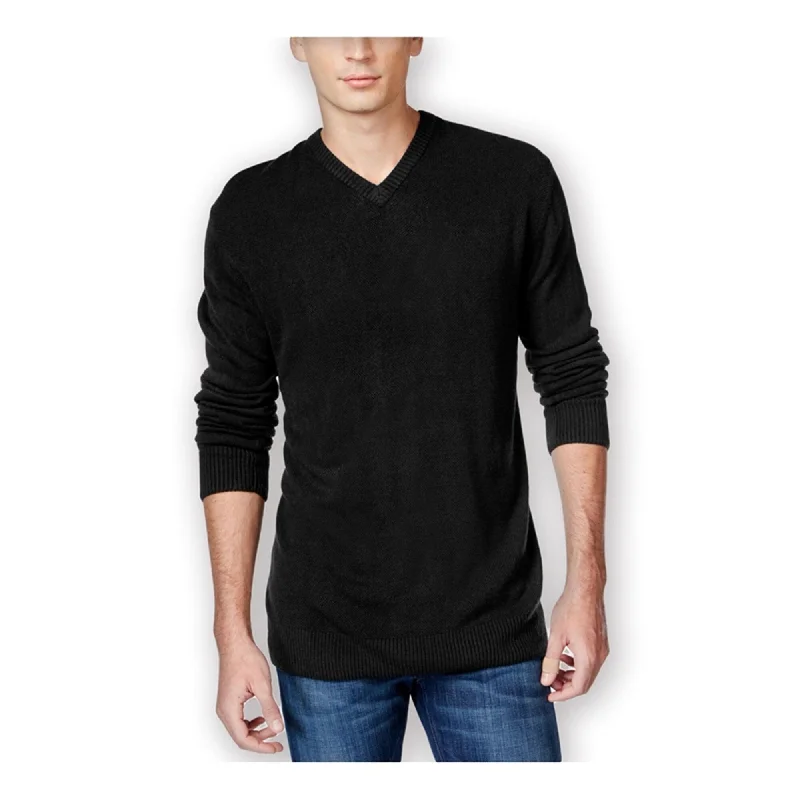 Tricots St Raphael Mens Solid Textured Chest Pullover Sweater