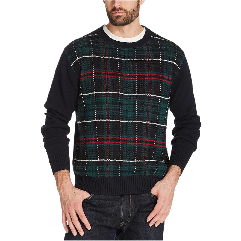 Weatherproof Mens Holiday Tartan Pullover Sweater