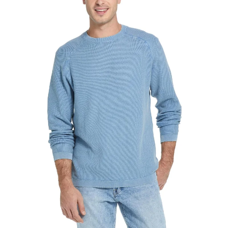 Weatherproof Vintage Mens Cotton Textured Crewneck Sweater