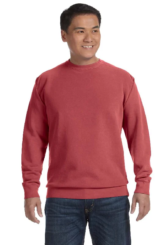 Comfort Colors Mens Crewneck Sweatshirt - Crimson Red