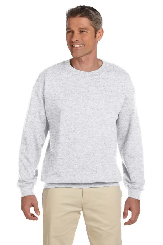 Gildan Mens Pill Resistant Fleece Crewneck Sweatshirt - Ash Grey