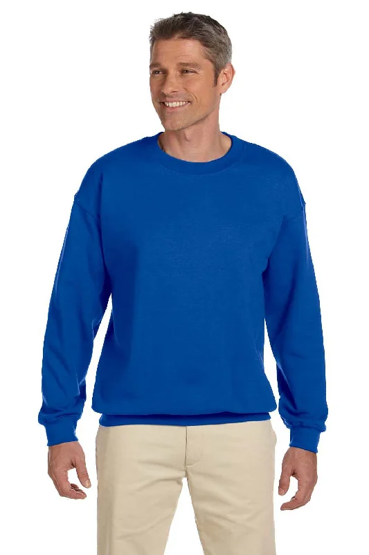 Gildan Mens Pill Resistant Fleece Crewneck Sweatshirt - Royal Blue