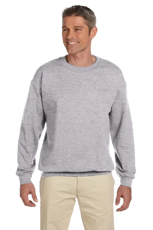 Gildan Mens Pill Resistant Fleece Crewneck Sweatshirt - Sport Grey