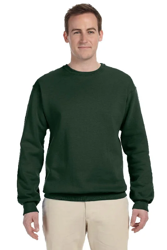 Jerzees Mens NuBlend Fleece Crewneck Sweatshirt - Forest Green