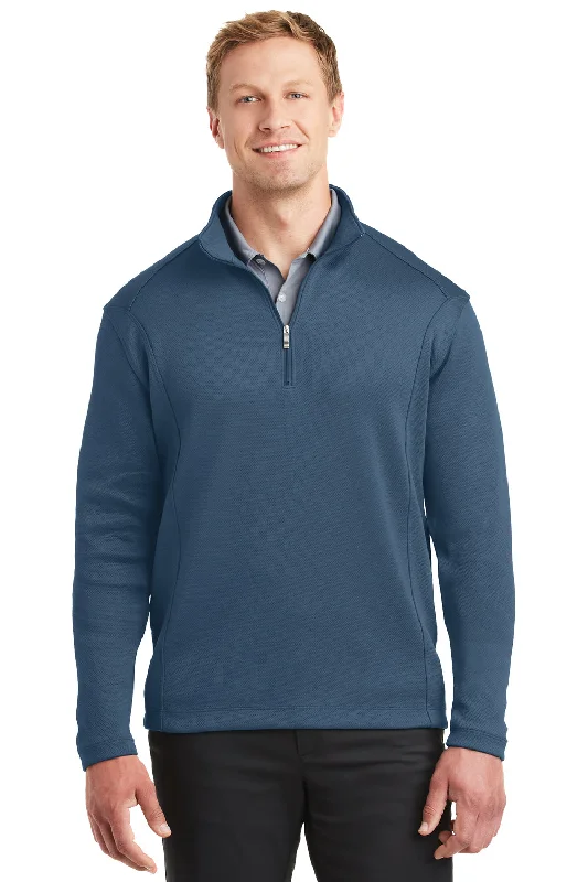 Nike Mens 1/4 Zip Sweatshirt - Starlight Blue