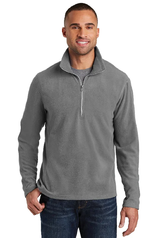 Port Authority Mens Pill Resistant Microfleece 1/4 Zip Sweatshirt - Pearl Grey